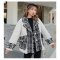 เช่าเสื้อโค้ทผู้หญิง รุ่น  Sherwin Willams Greek Villa & Jet Black Plaid Jacket  0912GCS649FAWH3XL1