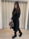 เช่าเสื้อโค้ทผู้หญิง รุ่น Fox Fur Collar Darkest Hour Swing Breast Coat	2009GCL828FABK1