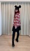 เช่าเสื้อโค้ทผู้หญิง รุ่น  Vermillion Gingham Coats 	0908GCL490FAREM1
