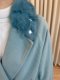 เช่าเสื้อโค้ทผู้หญิง  รุ่น  Blissful Blue Double Breasted Coat	2101GCL894FABL1