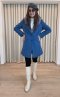 เช่าเสื้อโค้ทผู้หญิง  รุ่น  Lichen Blue Single Breasted Coat	2107GCL1136FABL1