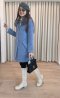 เช่าเสื้อกันหนาว รุ่น Ashleigh Blue Single Breasted Coat	2108GCF1414FABL1