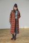 เช่าเสื้อโค้ทผู้หญิง รุ่น  Russet Brown Plaid Swing Double Breasted Coat  905GCL394FABR