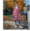 เช่าเสื้อโค้ทผู้หญิง รุ่น Christmas Plate Breasted Coat  902GCL065FARE