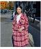 เช่าเสื้อโค้ทผู้หญิง รุ่น Christmas Plate Breasted Coat  902GCL065FARE