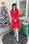 เช่าเสื้อโค้ทผู้หญิง  รุ่น  Mandevilla Red Dress Coat	2107GCL1089FARE1