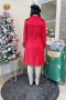 เช่าเสื้อโค้ทผู้หญิง  รุ่น  Mandevilla Red Dress Coat	2107GCL1089FARE1