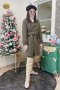 เช่าเสื้อโค้ทผู้หญิง  รุ่น   Kale Grren Double Breasted Coat	2107GCL1104FAGN1