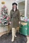 เช่าเสื้อโค้ทผู้หญิง  รุ่น   Kale Grren Double Breasted Coat	2107GCL1104FAGN1
