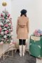 เช่าเสื้อโค้ทผู้หญิง  รุ่น  Deep Taupe Brown Double Breasted Coat	2107GCL1106FABR1