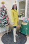 เช่าเสื้อโค้ทผู้หญิง  รุ่น Daffodil Yellow Single Breasted Coat	2107GCL1152FAYE1