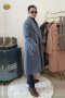 เช่าเสื้อโค้ทผู้ชาย รุ่น Whispy Blue Single Breasted Coat	 2107GCL1162FABL1