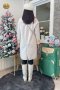 เช่าเสื้อโค้ทผู้หญิง รุ่น Blanc de Blanc Brown Single Breasted Coat	2107GCL1183FACR1
