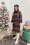 เช่าเสื้อโค้ทผู้หญิง  รุ่น Marigold Strip in Moonlit Ocen Single Breasted Coat	2107MCL1219FAMX1