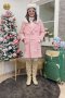 เช่าเสื้อโค้ทผู้หญิง  รุ่น Pink Cosmos Double Breasted Coat	2107GCL1231FAPK1