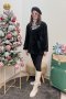 เช่าเสื้อโค้ทผู้หญิง  รุ่น Bristol Black Double Breasted Coat	2107GCL1240FABK1