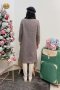เช่าเสื้อโค้ทผู้หญิง  รุ่น Lilac Gray Single Breasted Coat	2107GCL1258FABR1