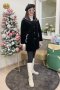 เช่าเสื้อโค้ทผู้หญิง  รุ่น Bristol Black Pricess Dress Coat	2107GCL1296FABK1