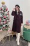 เช่าเสื้อโค้ทผู้หญิง  รุ่น   Harry Potter Blood Red Single Breasted Coat	2107GCL1318FARE1