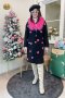 เช่าเสื้อโค้ทผู้หญิง  *** Limited Edition*** รุ่น   Sweet Heartbeat Magenta in Anthracite Black Single Breasted Coat	2107GCL1326FABK1