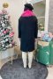 เช่าเสื้อโค้ทผู้หญิง  *** Limited Edition*** รุ่น   Sweet Heartbeat Magenta in Anthracite Black Single Breasted Coat	2107GCL1326FABK1