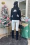 เช่าเสื้อโค้ทผู้หญิง รุ่น  Fur Ebony Crow Pea Coat 902GCS133FABKM1