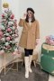 เช่าเสื้อกันหนาว รุ่น  Winter Wheat Single Breasted Coat	2107GCL1363FABR1