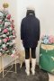 เช่าเสื้อโค้ทผู้หญิง รุ่น  Anthracite Black Double Breasted Coat	2107GCL1366FABK1