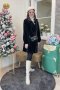 เช่าเสื้อกันหนาว รุ่น  Black Onyx Faux Fur Dress Coat	2108GCF1439FABK1