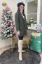 เช่าเสื้อกันหนาว รุ่น Chive Green  Single Breasted Coat	2108GCL1480FAGN1