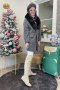 เช่าเสื้อกันหนาว รุ่น Grease and white flour Plate Single Breasted Coat	2108GCL1536FAGY1