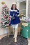 เช่าเสื้อกันหนาว รุ่น  Classic Blue Double Breasted Coat	2109GCL1621FABL1