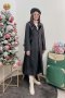 เช่าเสื้อกันหนาว รุ่น  Canernous Black Single Breasted Coat	2109GCT1629FABK1