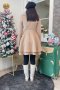 เช่าเสื้อกันหนาว รุ่น  Brown Chanterelle Princess Dress Coat	2109GCL1645FABR1