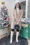 เช่าเสื้อโค้ทผู้หญิง รุ่น  Butter milk Yellow Straight Coat  902GCL166FABRS1