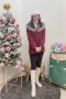เช่าเสื้อกันหนาว รุ่น  Meriot Red Double Breasted Coat	2110GCL1719FARE1