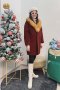 เช่าเสื้อกันหนาว รุ่น  Red Meriot Simple Buttom Up Coat	2110GCL1734FARE1