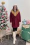 เช่าเสื้อกันหนาว รุ่น  Red Meriot Simple Buttom Up Coat	2110GCL1734FARE1