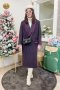 เช่าเสื้อกันหนาว รุ่น  Bishop's Purple Double Breasted Coat	2111GCL1771FAPP1