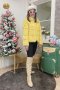 เช่าแจ็คเก็ตเฟอร์ รุ่น Daisy Yellow Chain Fur Jacket Coat	2201GCF1791FAYE1