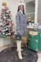 เช่าเสื้อกันหนาว รุ่น  Rich Black and White Single Breasted Coat	2201GCL1796FAMX1