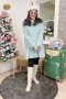 เช่าเสื้อกันหนาว รุ่น  Palladian Blue Single Breasted Coat	2201GCL1802FAGN1