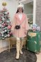 เช่าเสื้อกันหนาว รุ่น   Peach Pink Single Breasted Coat	2204GCL1881FAPK1