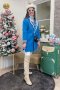 เช่าเสื้อกันหนาว รุ่น  Galaxy Blue Double Breasted Coat	2206GCL1956FABL1