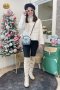 เช่าเสื้อโค้ทผู้หญิง รุ่น " Chantilly Lace Pea Jacket"	902GCS1986FAWH2