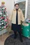 เช่าเสื้อโค้ทผู้หญิง รุ่น  Faux Mink Fluffy Saffron Pea Coat   902GCL278FABRXL1