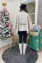 เช่าเสื้อโค้ทผู้หญิง รุ่น  Lily white Swing Double Breasted Mantle Coat  904GCS366FACRF1