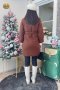 เช่าเสื้อโค้ทผู้หญิง รุ่น  Russet Brown Swing Double Breasted Velvet Coat 905GCL396FABRM2