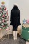 เช่าเสื้อโค้ทผู้หญิง  รุ่น  Obsidian Faux Fur Coat	2101UCL864FABK1