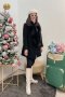 เช่าเสื้อโค้ทผู้หญิง  รุ่น  Obsidian Faux Fur Coat	2101UCL864FABK1